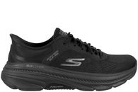 salg af SKECHERS MAX CUSHION SNEAKERS I SORT TEKSTIL