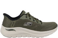 salg af SKECHERS ARCH IR 2.0-LESTUR OLIVE SLIP-INS SNEAKER