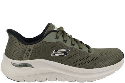 salg af SKECHERS ARCH IR 2.0-LESTUR OLIVE SLIP-INS SNEAKER