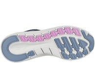 SKECHERS SNEAKERS MED NAVYBLÅ SNØREBÅND
