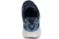SKECHERS SNEAKERS I NAVYBLÅT SKIND OG TEKSTIL