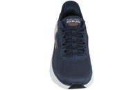 SKECHERS MAX CUSHION SLIP-IN SNEAKERS I NAVYBLÅ TEKSTIL