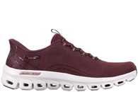 salg af SKECHERS GLIDE-STEP ELEVATE AMAZE SLIP-IN SKO I BORDEAUX TEKSTIL