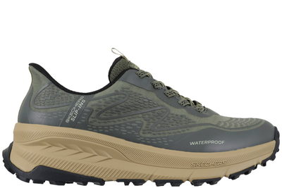 salg af SKECHERS SWITCH BACK WELCH CREEK SLIP-INS SNEAKER I OLIVENGRØNT TEKSTIL