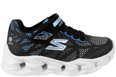 salg af SKECHERS S LIGHTS-VORTEX 2.0 SKO I SORT TEKSTIL MED LYS