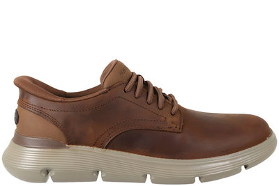 salg af SKECHERS GARZA - DURAN HERRESKO I MØRKEBRUNT OLIERET SKIND