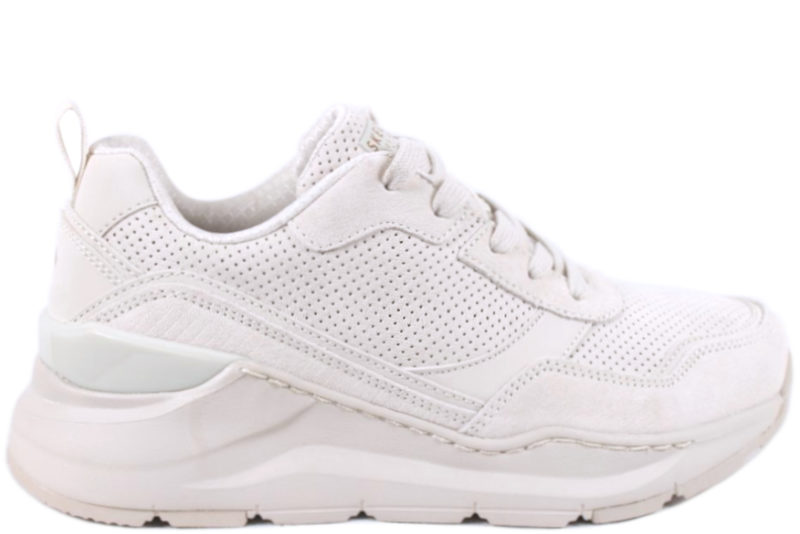 solid white skechers