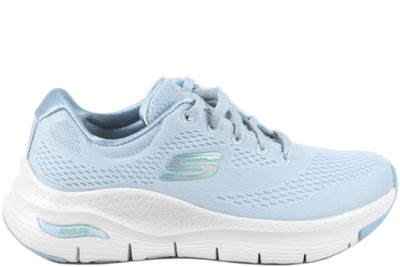 salg af SKECHERS ARCH FIT LYSEBLÅ MESH SNEAKERS