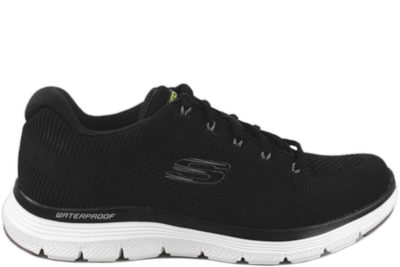 salg af SKECHERS FLEX ADVANTAGE 4.0 UPSTREAM BLACK SORT TEKSTIL SNEAKERS