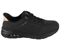 salg af SKECHERS ARCH FIT UNO RELAXING ON AIR BLACK SLIP-INS