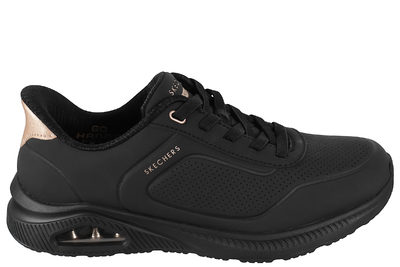 salg af SKECHERS ARCH FIT UNO RELAXING ON AIR BLACK SLIP-INS