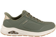 salg af SKECHERS ARCH FIT UNO RELAXING ON AIR OLIVE SLIP-INS