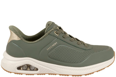 salg af SKECHERS ARCH FIT UNO RELAXING ON AIR OLIVE SLIP-INS