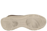 SKECHERS SLIP-INS I CHOKOLADEFARVET TEKSTIL