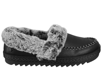 salg af SKECHERS BOBS COZY KISS SNUG STITCH BLACK