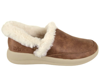 salg af SKECHERS COZY - ESCAPE BROWN SLIP-INS