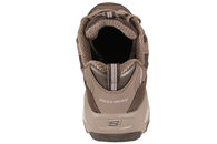 SKECHERS SNEAKERS I CHOKOLADEFARVET TEKSTIL