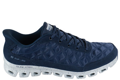 salg af SKECHERS GLIDE STEP - CASCADA NAVY BLUE SLIP-INS
