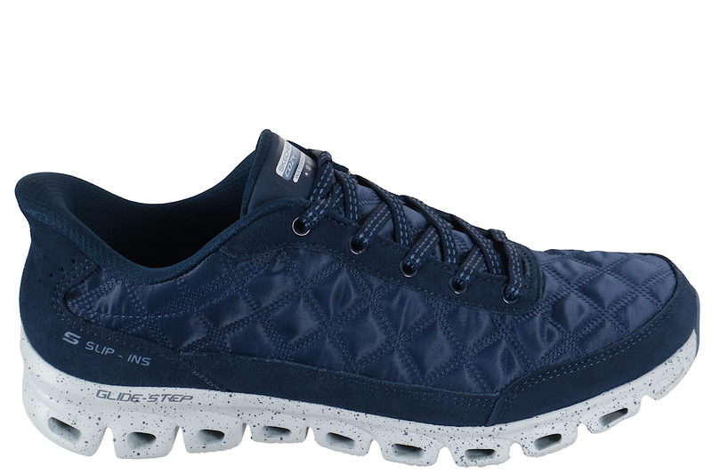 salg af SKECHERS GLIDE STEP - CASCADA NAVY BLUE SLIP-INS