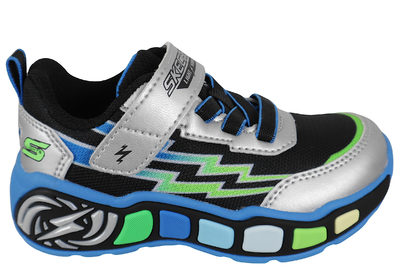 salg af SKECHERS S LIGHTS - LIL STORM SCENE SILVER BLUE SHOE