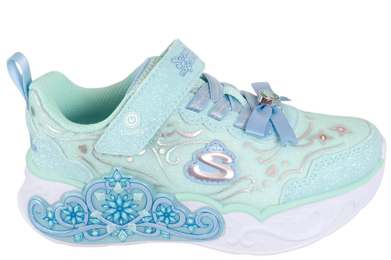 salg af SKECHERS S LIGHTS - PRINCESS STEPS GLITTER BLUE SHOE