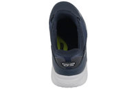 SKECHERS SLIP-INS I BLÅ TEKSTIL OG PU