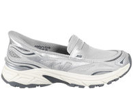 salg af SKECHERS STAMINA LOAFERS I SØLVFARVET TEKSTIL