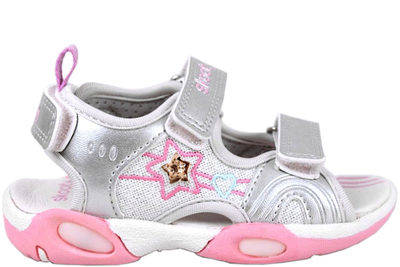 salg af SKOOTY SØLV SANDAL MED LYS