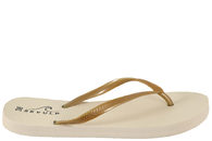 salg af SKVULP TOE-SPLIT SANDAL GOLD KILPKLAPPER I BEIGE GUMMI
