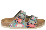 salg af SKVULP SLENTERS I BEIGE TEKSTIL MED STRIK LOOK