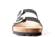 SORT GLIMMER SANDAL