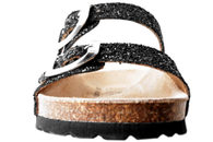 SORT GLIMMER SANDAL
