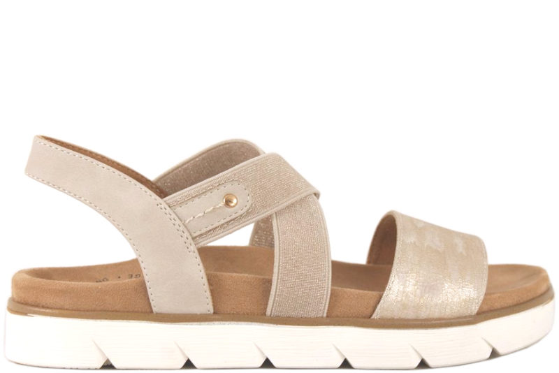 Køb SOFTWALK SANDAL MED GULDFARVEDE DETALJER Her - Salg af Lette sandaler