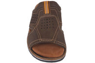 SOFTWALK BRUN VEGANSK SLENTERS I TEKSTIL OG PU