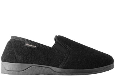 salg af SOFTWALK HJEMMESKO I SORT FILT