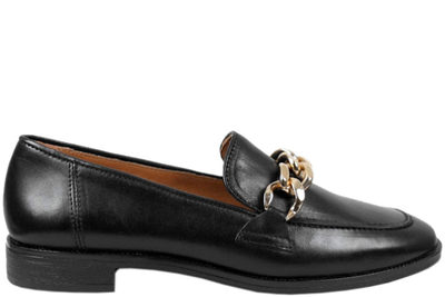 salg af STOCKHOLM DESIGN SORT SKIND LOAFERS