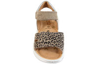 SUPERFIT SPARKLE BEIGE SANDAL MED LEOPARD PRINT