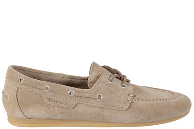 salg af TAMARIS SEJLERSKO I TAUPE RUSKIND