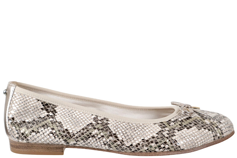 salg af TAMARIS BEIGE SNAKE BALLERINA
