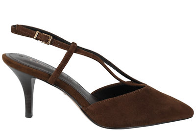 salg af TAMARIS SLINGBACK STILET I BRUNT RUSKIND