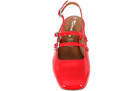 TAMARIS SLINGBACK I RØDT PU LAK