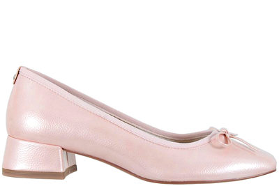 salg af TAMARIS PUMPS I ROSA LAK MED SLØJFE