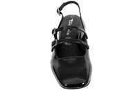 TAMARIS SLINGBACK I SORT PU LAK