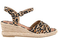 salg af TAMARIS SANDAL PÅ KILEHÆL MED LEOPARD LOOK