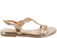 salg af TAMARIS SANDAL I GULD TEKSTIL MED SMÅ STEN
