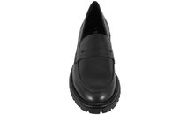 TAMARIS LOAFERS I SORT GLAT SKIND