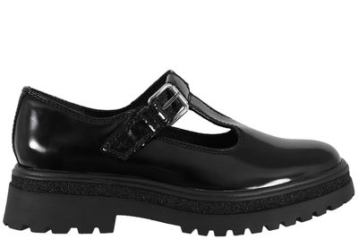 salg af TAMARIS LOAFERS I SORT PU MED LAK LOOK