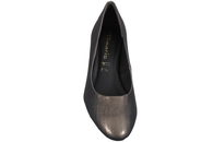 TAMARIS PUMPS I KOBBERFARVET TEKSTIL
