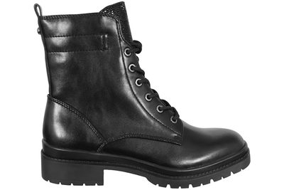 salg af TAMARIS BLACK GLAM ANKELSTØVLE I SORT PU