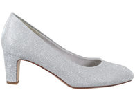 salg af TAMARIS PUMPS I SØLVFARVET TEKSTIL